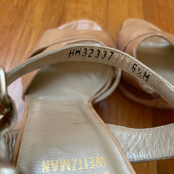 Stuart Weitzman Leather Slingback Sandals - Picture 6 of 6